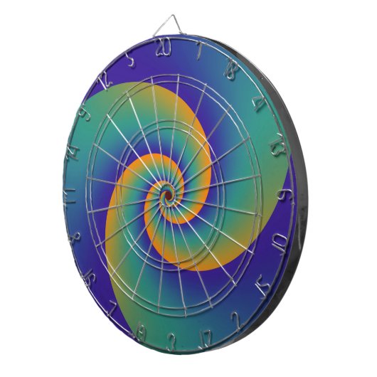 Abstrakt Background Spirals soft V Dartscheibe (Vorderseite rechts)