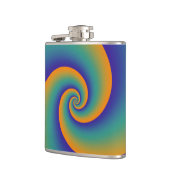Abstrakt Background Spirals soft V Flachmann (Links)