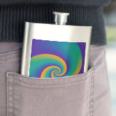 Abstrakt Background Spirals soft V Flachmann (Beispiel)