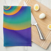Abstrakt Background Spirals soft V Geschirrtuch (Viertel Falte)
