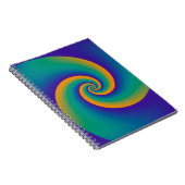 Abstrakt Background Spirals soft V Notizblock (Rechte Seite)