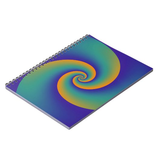Abstrakt Background Spirals soft V Notizblock (Linke Seite)