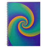 Abstrakt Background Spirals soft V Notizblock (Vorderseite)