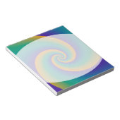 Abstrakt Background Spirals soft V Notizblock (angewinkelt)