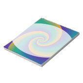 Abstrakt Background Spirals soft V Notizblock (Rotiert)