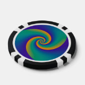 Abstrakt Background Spirals soft V Pokerchips (Einzeln)