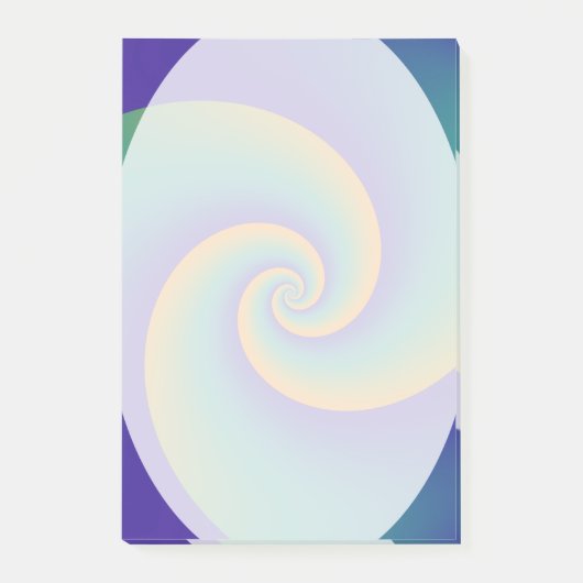 Abstrakt Background Spirals soft V Post-it Klebezettel (Vorderseite)