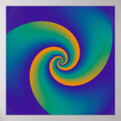 Abstrakt Background Spirals soft V Poster (Vorne)