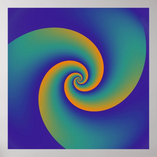 Abstrakt Background Spirals soft V Poster (Vorne)