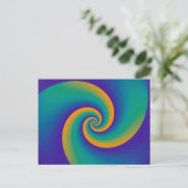 Abstrakt Background Spirals soft V Postkarte (Stehend Vorderseite)