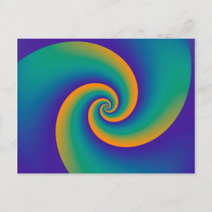 Abstrakt Background Spirals soft V Postkarte