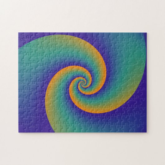 Abstrakt Background Spirals soft V Puzzle (Horizontal)