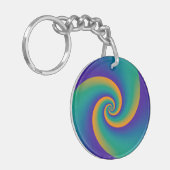 Abstrakt Background Spirals soft V Schlüsselanhänger (Vorderseite links)