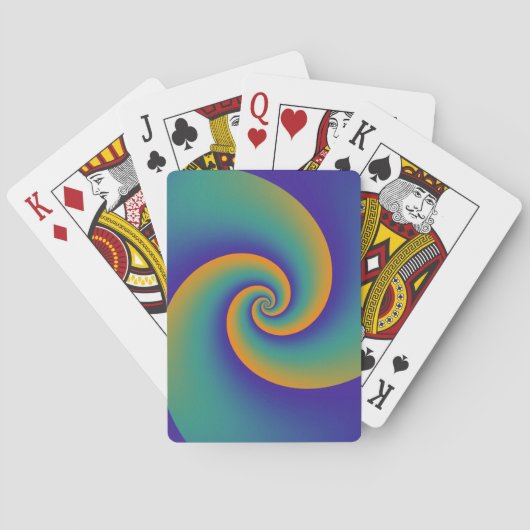 Abstrakt Background Spirals soft V Spielkarten (Rückseite)