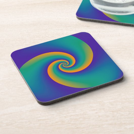 Abstrakt Background Spirals soft V Untersetzer (Linke Seite)