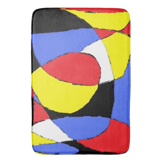 Abstrakt Badematte (Vorderseite Vertikal)