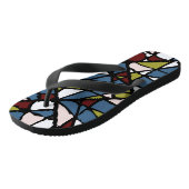 abstrakt badesandalen (Schrägansicht)