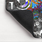 Abstrakt BALI Gecko | Härte Mousepad (Ecke)