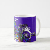 Abstrakt BALI Gecko Kaffeetasse (VorderseiteRechts)