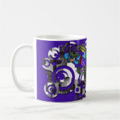 Abstrakt BALI Gecko Kaffeetasse (Links)