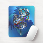 Abstrakt BALI Gecko Mousepad (Mit Mouse)