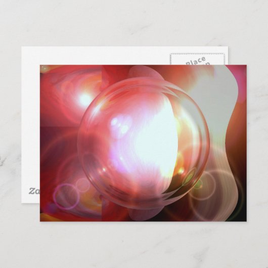 Abstrakt Ball Postkarte (Vorne/Hinten)