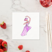 Abstrakt Ballerina Napkins Serviette (Beispiel)