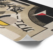 Abstrakt, Bar-Dekoration Martini Vintag Japanisch Poster (Ecke)