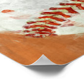 Abstrakt Baseball Poster (Ecke)