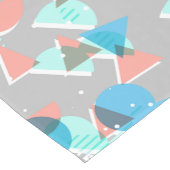 Abstrakt Bauhaus Halbkreise Mod Pop Art Muster Kurzer Tischläufer (Ecke)