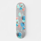 Abstrakt Bauhaus Halbkreise Mod Pop Art Muster Skateboard (Vorne)