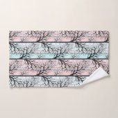 Abstrakt, Bäume Badhandtuch Set (Handtuch)