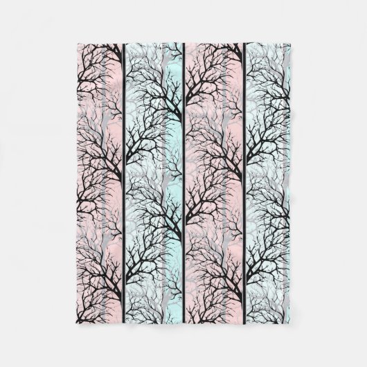Abstrakt, Bäume Fleecedecke (Vorderseite)
