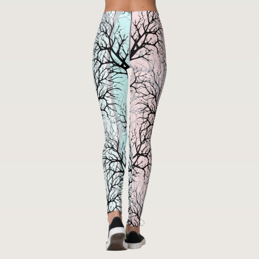 Abstrakt, Bäume Leggings (Rückseite)