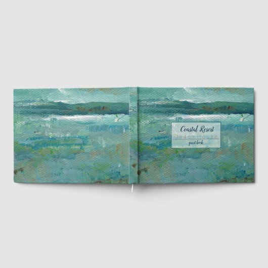 Abstrakt Beach Art Vacation Gästebuch (Voll)