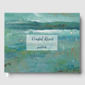 Abstrakt Beach Art Vacation Gästebuch (Vorderseite)