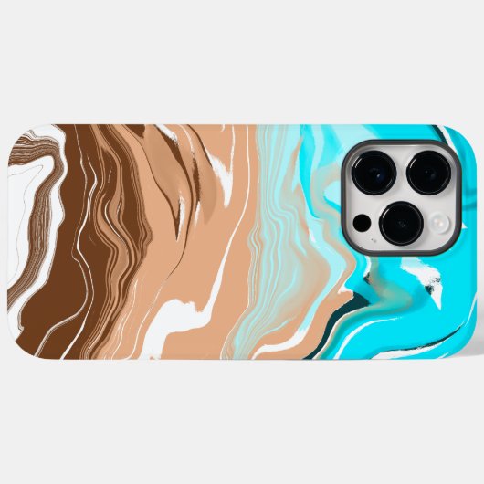 Abstrakt Beach Fluid Art Case-Mate iPhone Hülle (Rückseite (Horizontal))