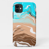 Abstrakt Beach Fluid Art Case-Mate iPhone Hülle (Rückseite)