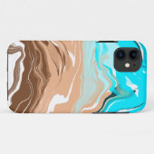 Abstrakt Beach Fluid Art Case-Mate iPhone Hülle (Rückseite (Horizontal))