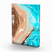 Abstrakt Beach Fluid Art Fotoblock (Rechts)