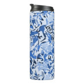 Abstrakt Beach Inspiriert THERMALTUMBLER Thermosbecher (Nach rechts gedreht)