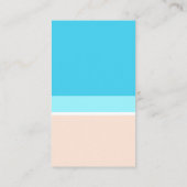 Abstrakt Beach Moderner Minimalistischer vertikale Visitenkarte (Rückseite)