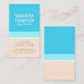 Abstrakt Beach Moderner Minimalistischer vertikale Visitenkarte (Vorne/Hinten)