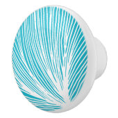 Abstrakt Beach Scallop Seashell Keramikknauf (Rechts)