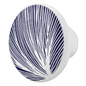 Abstrakt Beach Scallop Seashell Keramikknauf (Rechts)