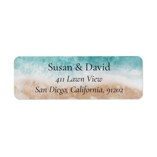 Abstrakt Beach Sea Front Ocean-Adresse (Vorne)