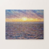 Abstrakt Beach Sunset Art Puzzle (Horizontal)