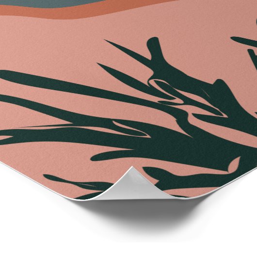 Abstrakt Beach Wall Art Poster (Ecke)