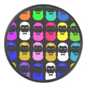 Abstrakt Beards Hockey Puck (Vorderseite)