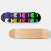 Abstrakt Beards Skateboard (Horizontal)